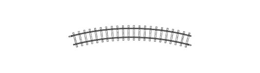 074-4230000 - H0m - gebogenes Gleis, R 330 mm, 30°